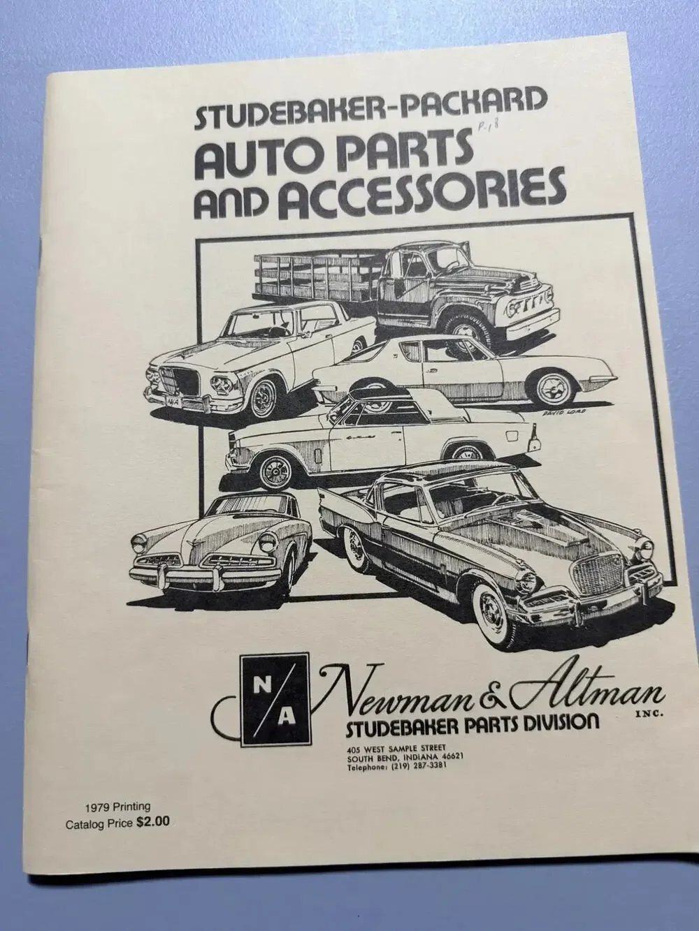 Newman & Altman Studebaker-Packard Parts Catalog 1979 Price List Booklet